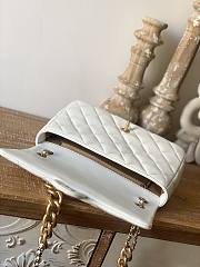 	 Kitlife Chanel Mini Flap Bag with big gold chain strap white lambskin leather - 25*16*6.5cm - 5