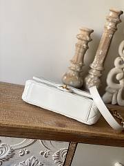 	 Kitlife Chanel Mini Flap Bag with big gold chain strap white lambskin leather - 25*16*6.5cm - 3