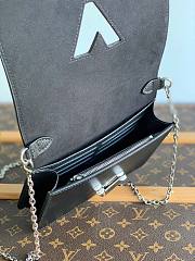 	 Kitlife Louis Vuitton TWIST BELT CHAIN POUCH Silver Hardware - 7.5 x 5.3 x 1.7 inches - 2