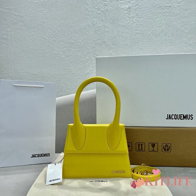 Kitlife Jacquemus Le Chiquito Large Yellow Smooth Leather - 24cm - 1