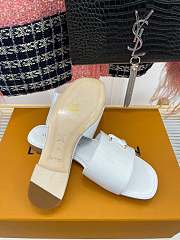 	 Kitlife Louis Vuitton Shake Flat Mules White - 3
