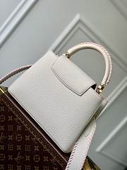 	 Kitlife Louis Vuitton Capucines Mini Bag Taurillon White and Pink - 27 x 18 x 9 cm - 5