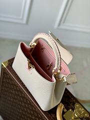 	 Kitlife Louis Vuitton Capucines Mini Bag Taurillon White and Pink - 27 x 18 x 9 cm - 3