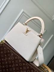 	 Kitlife Louis Vuitton Capucines Mini Bag Taurillon White and Pink - 31.5×20×11 cm - 2