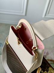 	 Kitlife Louis Vuitton Capucines Mini Bag Taurillon White and Pink - 31.5×20×11 cm - 3