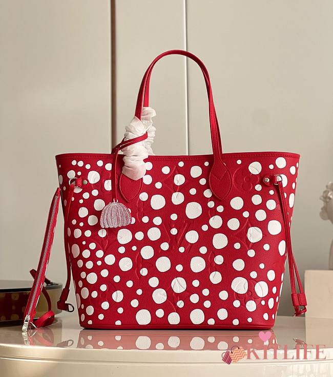	 KITLIFE LOUIS VUITTON NEVERFULL PM BAG LV X YK Red and white - 31 x 28 x 14 cm - 1