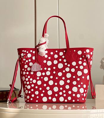 	 KITLIFE LOUIS VUITTON NEVERFULL PM BAG LV X YK Red and white - 31 x 28 x 14 cm