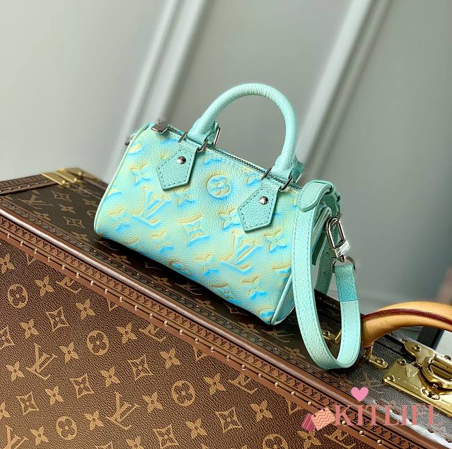 	 Kitlife Louis Vuitton Nano Speedy Stardust blue Monogram Empreinte - 16.0 x 10.0 x 7.5CM - 1