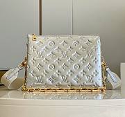 Kitlife Louis Vuitton Coussin PM Silver Lambskin - 26 x 20 x 12 cm - 1