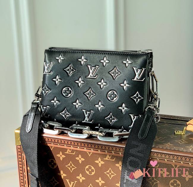 Kitlife Louis Vuitton Coussin BB Black and White logo - 21 x 16 x 7 cm  - 1