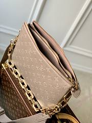 	 Kitlife Louis Vuitton Coussin MM Taupe Monogram-embossed puffy lambskin - 34 x 24 x 12 cm - 4