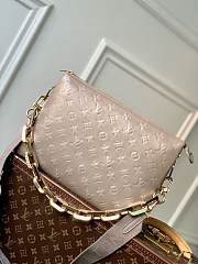 	 Kitlife Louis Vuitton Coussin MM Taupe Monogram-embossed puffy lambskin - 34 x 24 x 12 cm - 3