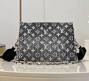 Kitlife Louis Vuitton Coussin PM Gray Denim Textile Jacquard - 26 x 20 x 12 cm - 1