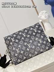 Kitlife Louis Vuitton Coussin PM Gray Denim Textile Jacquard - 26 x 20 x 12 cm - 3