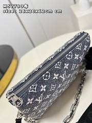 Kitlife Louis Vuitton Coussin PM Gray Denim Textile Jacquard - 26 x 20 x 12 cm - 2