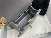 	 Chanel Leboy Flap Bag Caviar Grey Leather - 10*15*6cm - 3