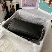 	 Kitlife Chanel Flap Bag Gold Chain Trim Black - 28*20*12CM - 4