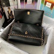 	 Kitlife Chanel Flap Bag Gold Chain Trim Black - 28*20*12CM - 3