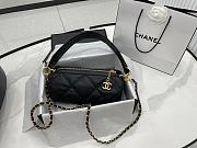Kitlife Chanel Small Bowling Bag Calfskin and Gold Hardware - 11*20*11cm - 1