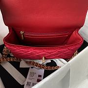 	 Kitlife Chanel Flap Bag Red Velvet Color Gold Chain - 20.5*17*6.5cm - 3