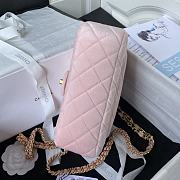 	 Kitlife Chanel Flap Bag Pink Velvet Color Gold Chain - 20.5*17*6.5cm - 2