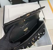 Kitlife Chanel Flap Black Tweed With Pearls - 25cm  - 2