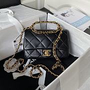 Kitlife Chanel Ring Chain Flap Black - 20cm - 1