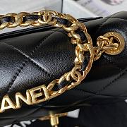 Kitlife Chanel Ring Chain Flap Black - 20cm - 2