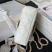 	 Kitlife Chanel Ring Chain Flap White- 20cm - 5