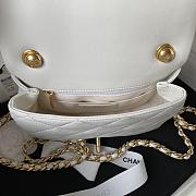 	 Kitlife Chanel Ring Chain Flap White- 20cm - 4