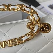 	 Kitlife Chanel Ring Chain Flap White- 20cm - 3