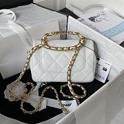 	 Kitlife Chanel Ring Chain Flap White- 20cm - 2