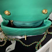	 Kitlife Chanel Ring Chain Flap Green- 20cm - 5