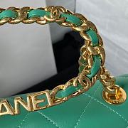 	 Kitlife Chanel Ring Chain Flap Green- 20cm - 4
