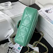 	 Kitlife Chanel Ring Chain Flap Green- 20cm - 3