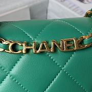 	 Kitlife Chanel Ring Chain Flap Green- 20cm - 2