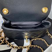 	 Kitlife Chanel Ring Chain Flap Black - 17*13*6cm - 3