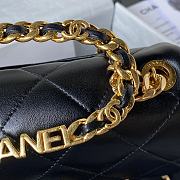 	 Kitlife Chanel Ring Chain Flap Black - 17*13*6cm - 2