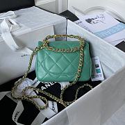 	 Kitlife Chanel Ring Chain Flap Green- 17*13*6cm - 2