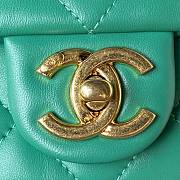 	 Kitlife Chanel Ring Chain Flap Green- 17*13*6cm - 5