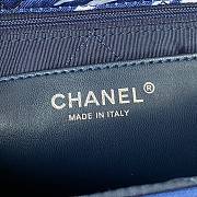 	 Kitlife Chanel Flap Bag Printed Silk Blue - 15X24.5X5cm - 6