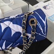 	 Kitlife Chanel Flap Bag Printed Silk Blue - 15X24.5X5cm - 3