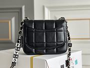 Kitlife Chanel Monaco Mini Square Flap Bag Black Lambskin Light Gold Hardware - 16.5X12.5X8.3CM - 3