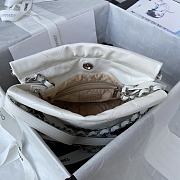 	 Kitlife Chanel Silver Coin Garbage White Bag - 18X20X6.5cm - 3