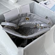 	 Kitlife Chanel Gold Chain Garbage Grey Bag - 18X20X6.5cm - 6