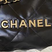 	 Kitlife Chanel Gold Chain Garbage Black Bag - 18X20X6.5cm - 2