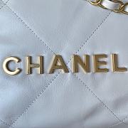 	 Kitlife Chanel Gold Chain Garbage White Bag - 18X20X6.5cm - 2