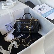 Kitlife Chanel Vanity Polly Multi Pocket Black Lambskin - 17cm - 1