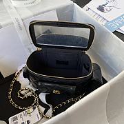 Kitlife Chanel Vanity Polly Multi Pocket Black Lambskin - 17cm - 5