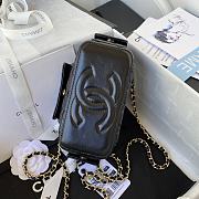 Kitlife Chanel Vanity Polly Multi Pocket Black Lambskin - 17cm - 4